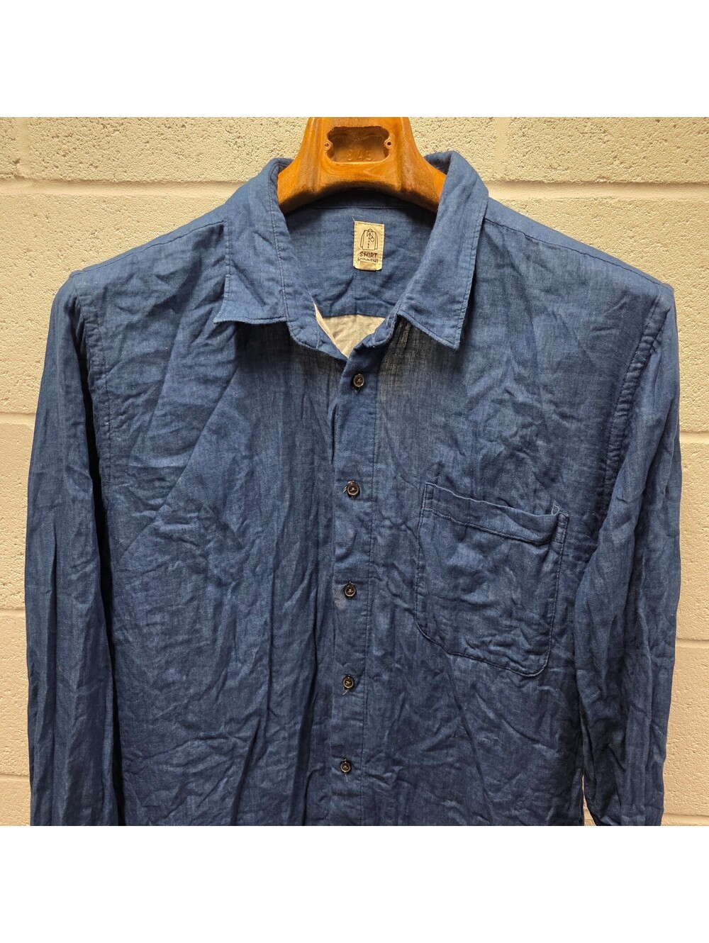 Hiroshi Kato The Ripper Indigo XL Shirt Double Gauze MiUSA $238  Cotton 24x31